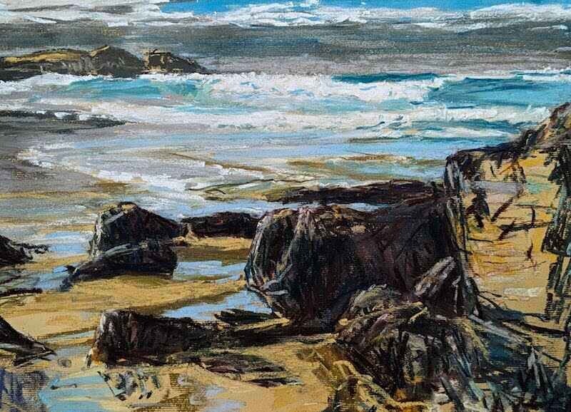 Mangersta Beach Pastel Seascape | Scotland