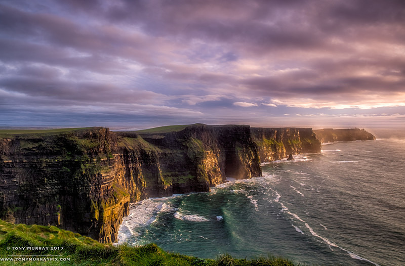 Last light at Cliffs of Moher - Clare
