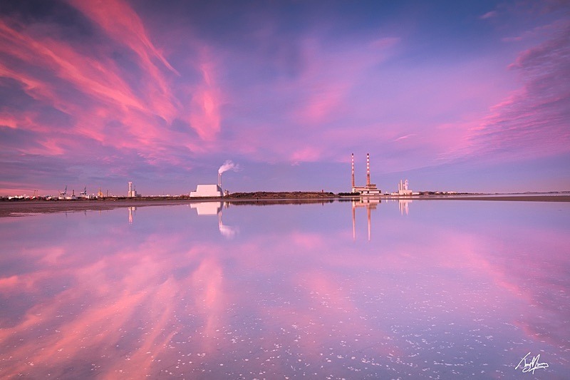 Cloud reflections at Sandymount - Sandymount