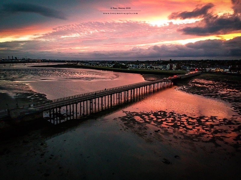 Wooden Bridge Clontarf - Aerial Photography