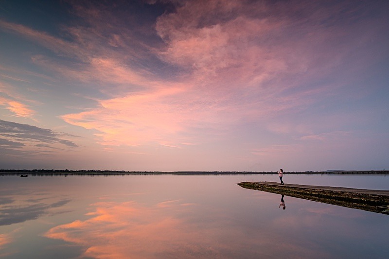 Photographing the June sunset - Malahide