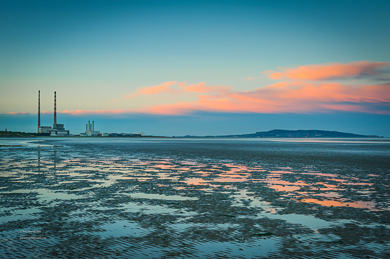 Dublin's Twin Towers at Sunset - Sandymount