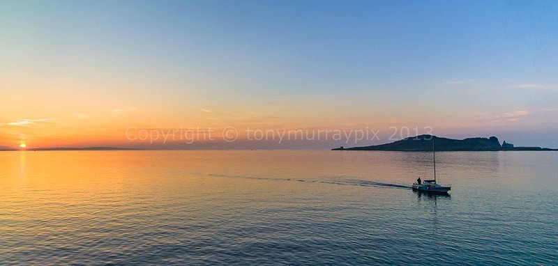 Sunset near Irelands Eye, Howth Co. Dublin - Howth