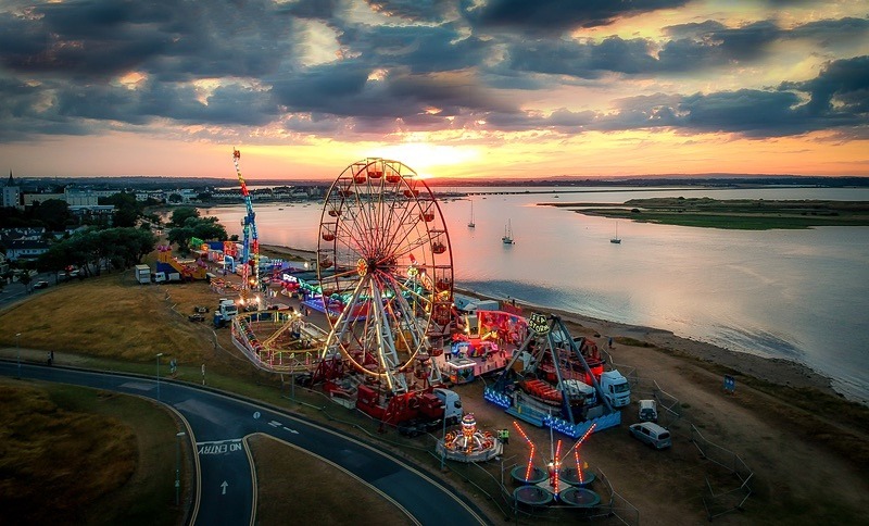 Malahide funfair - Aerial Photography