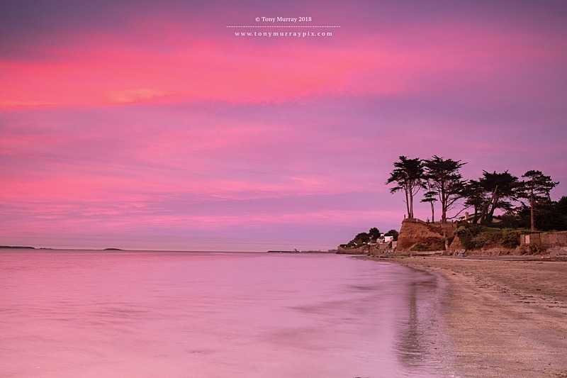Pink sunset on Burrow Beach, Sutton - Sutton
