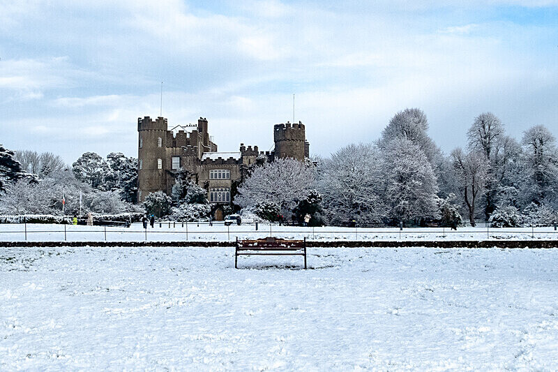 Malahide Castle in the Snow - Malahide