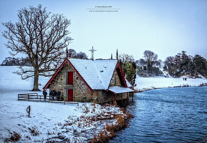 Winter Scene at the boat house - Carton House