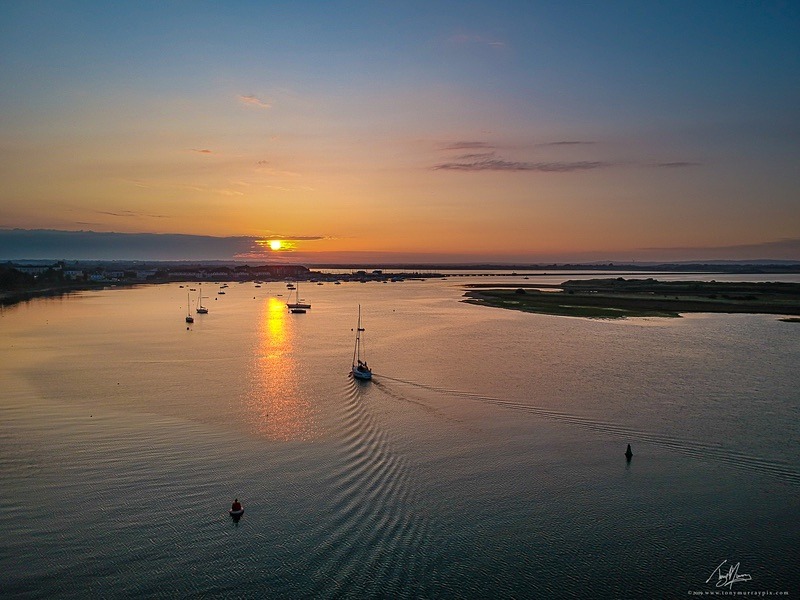 Aerial Sunset of Malahide - Aerial Photography
