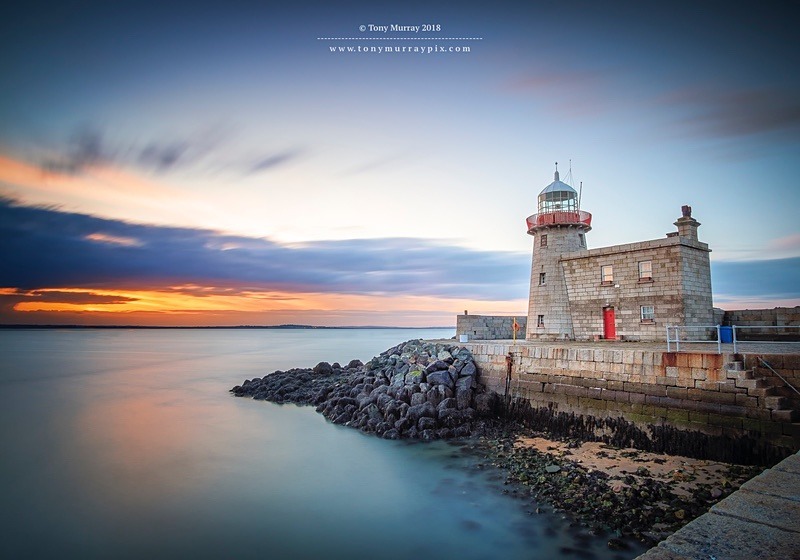 Howth Lighthouse Sunset - Howth