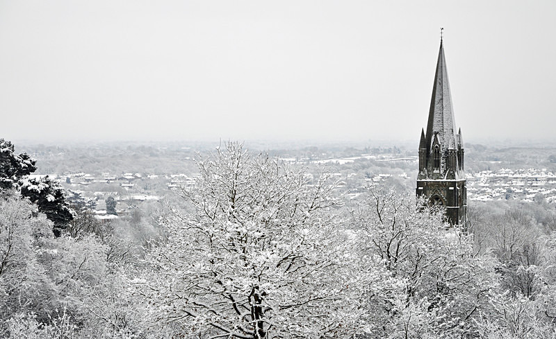 Redhill - St John's from the common - Redhill, Surrey