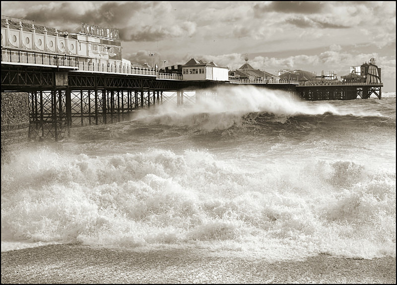 Brighton Pier - Monochrome
