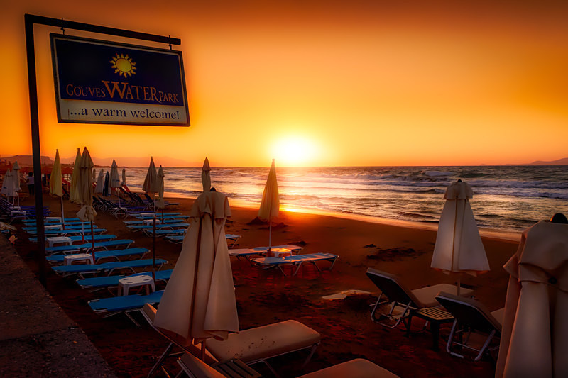 Gouves Sunset : Mark Geddis Photography - Landscape, Portrait & Commercial Photography.
