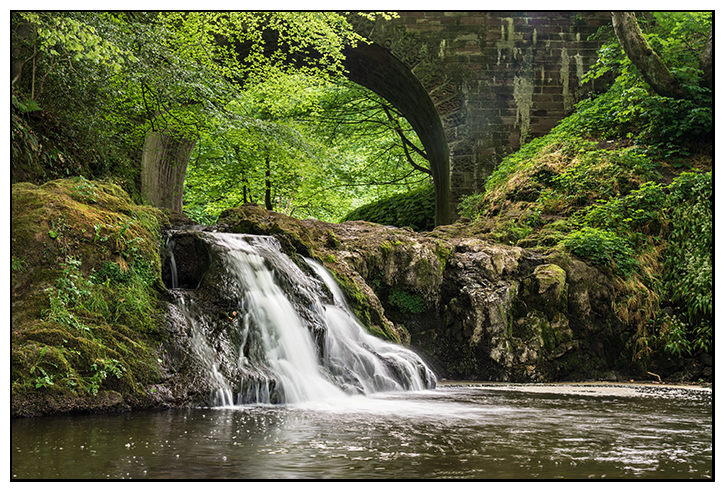 Arbirlot bridge & waterfall - Angus