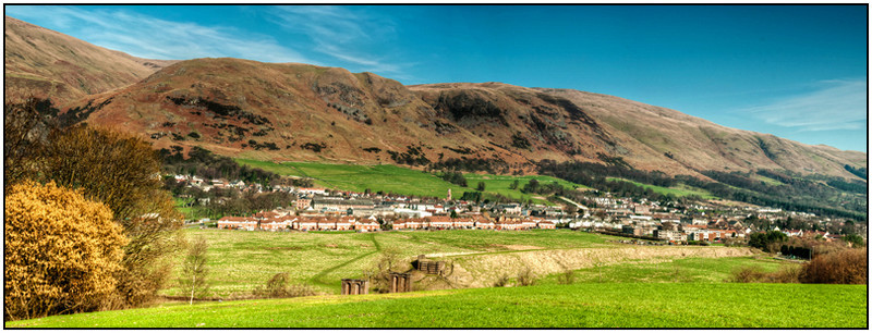 Tillicoultry Panorama west view - Clackmannan & Stirlingshire