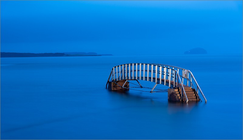 Blue hour at the Bridge to nowhere - Edinburgh & the lothians.