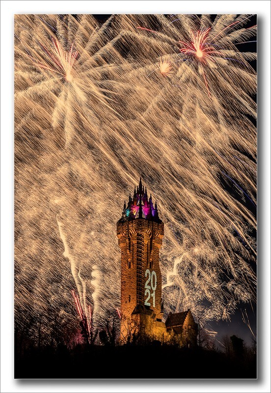National Wallace Monument 2021 fireworks Display 01 - Clackmannan & Stirlingshire