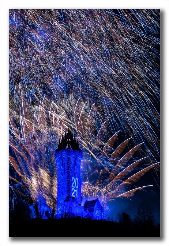National Wallace Monument 2021 fireworks Display 02 - Clackmannan & Stirlingshire