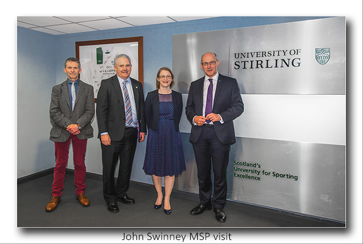 John Swinney MSP Stirling University Visit - Commissioned Shoots