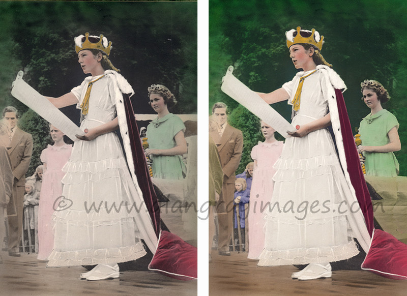 Margaret Cook Miss Alva Glen 1951 - Photographic restoration