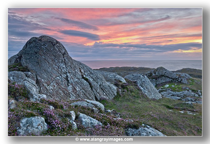 Scourie beg rock Sunset - Highlands & Islands