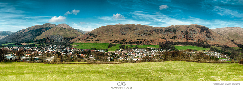 Tillicoultry Panorama east view - Clackmannan & Stirlingshire