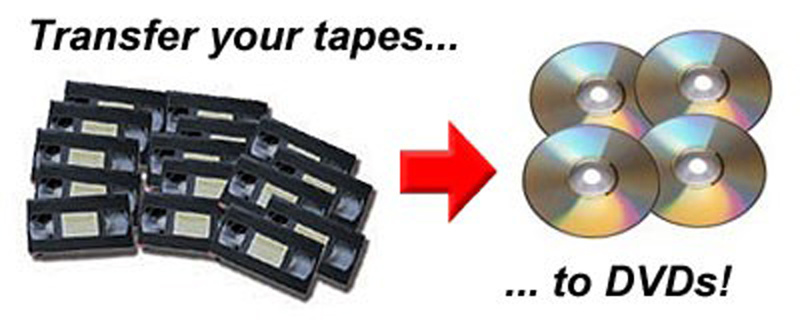 VHS video tapes to DVD - VHS video tapes to DVD