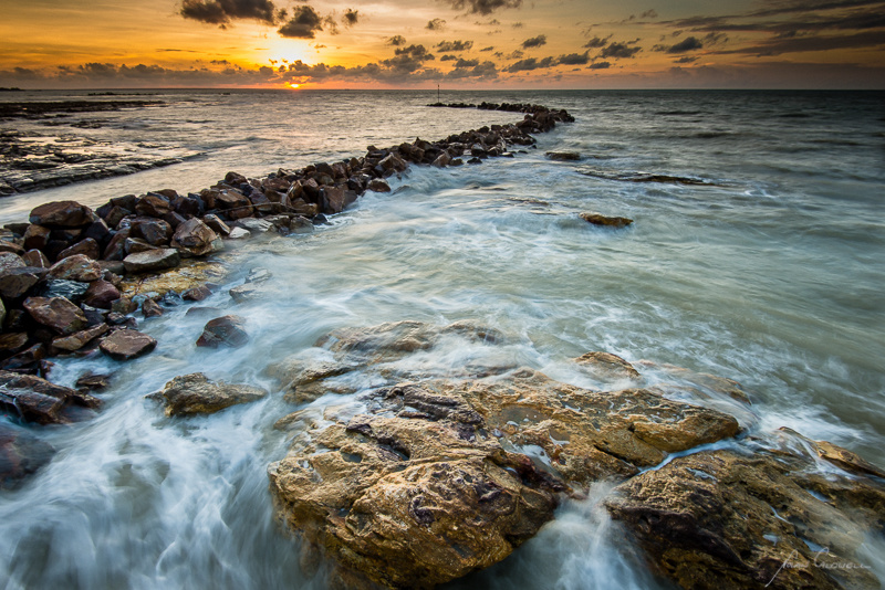Sunset at the Breakwall - Darwin Foreshore