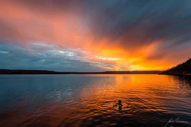 Swim at Sunset - East Kimberley