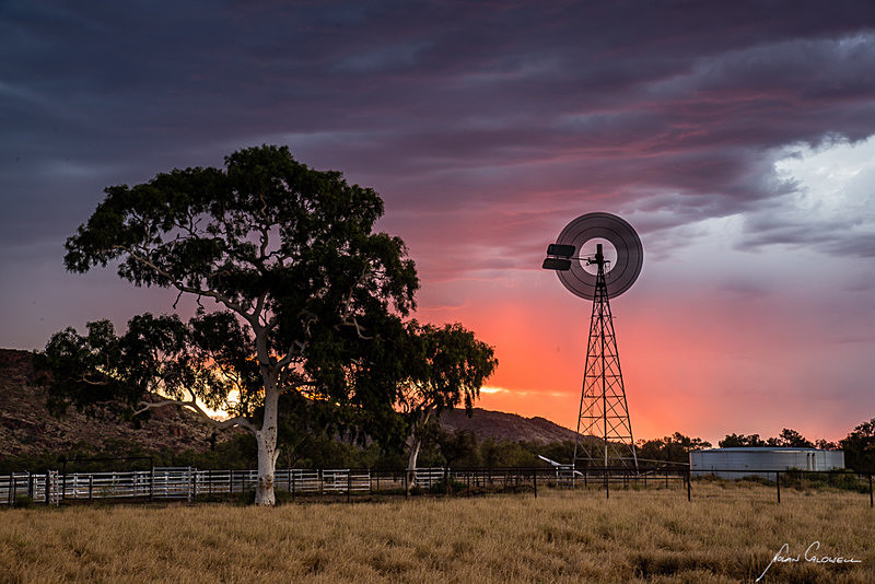 Storm at the Windmill - Alice Springs and Southern N.T.