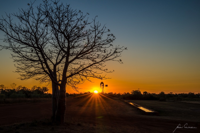 Sundown at the Trough - West Kimberley