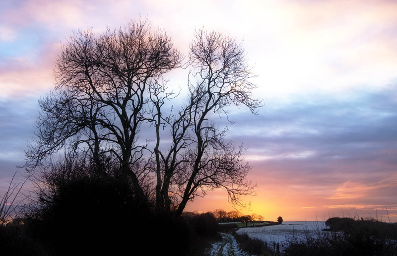 10th January Okeford Hill Sunset - JANUARY
