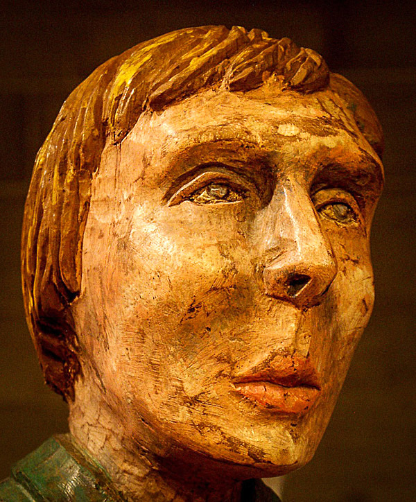 SEATED MAN IN GREEN detail - Figures