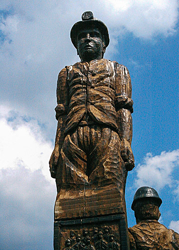 MINERS MEMORIAL detail - Public Art