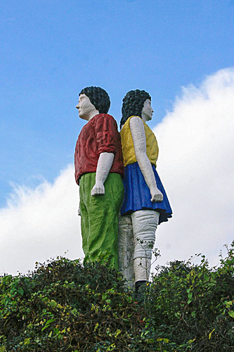 BOY AND GIRL detail - Public Art