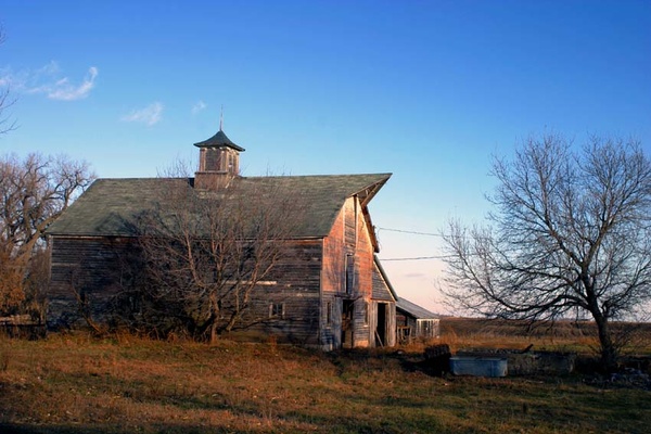 Old Barn & Blue Sky.... - Barns & Remnants