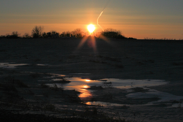 Reflections on ice - SW Minnesota