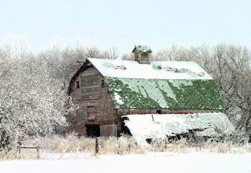 December Snow - Barns & Remnants