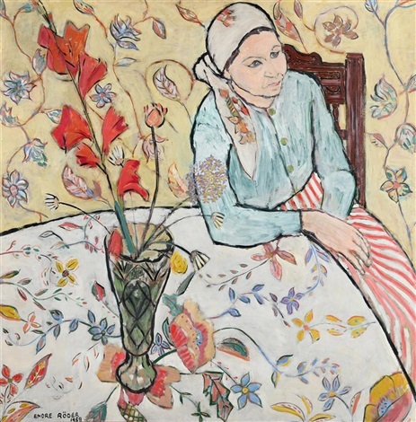 endre-rder-portrait-of-a-seated-lady - Early Work