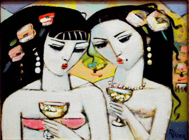 A Sip Of Wine - Oils