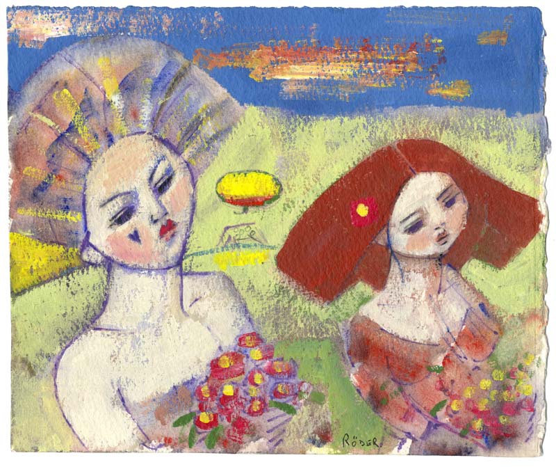 untitled 7 26x31 cm - Acrylics