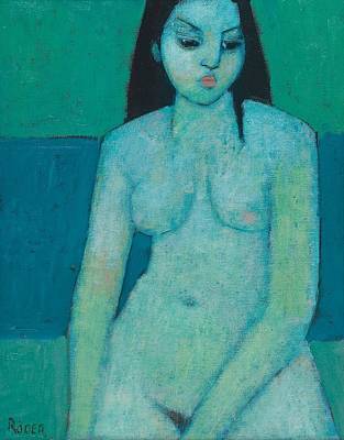 angelina-nude-endre-roder - Oils
