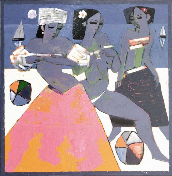 Beach Party - Oils