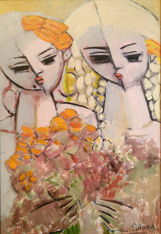 Bouquet for two 78x51 - Oils