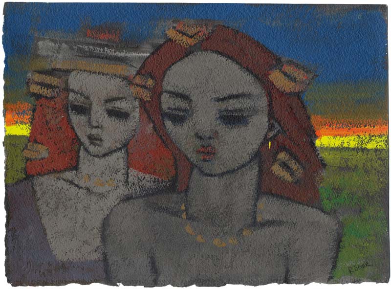 Evening 27 x38 cm - Acrylics