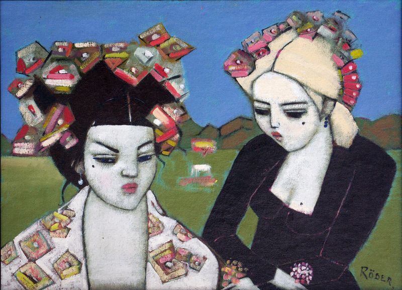 linda and friend 35x45 - Oils