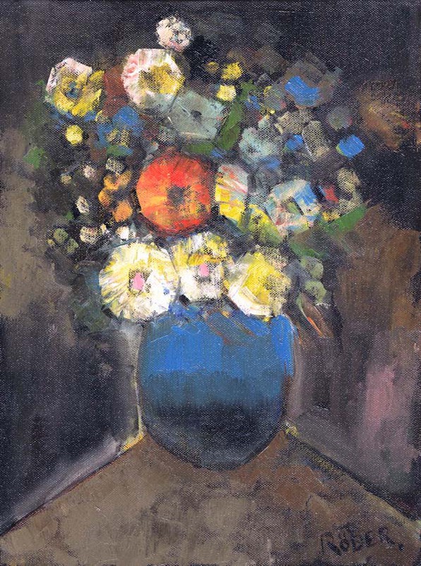 Blue Vase - Oils