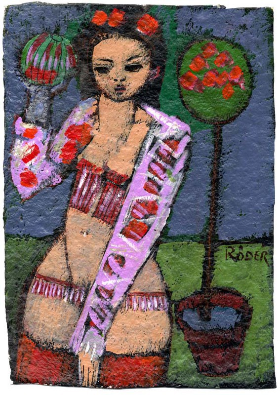 Azalia 35x25 cm - Acrylics