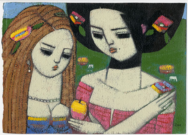 Gift Of An Apple - Acrylics