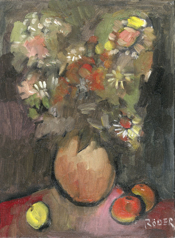 yellow vase - Oils