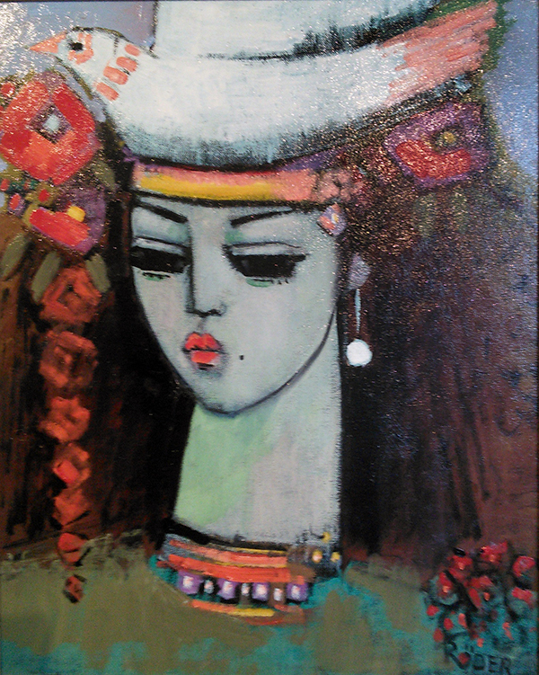Pretty Figurehead Model 56x46 - Oils